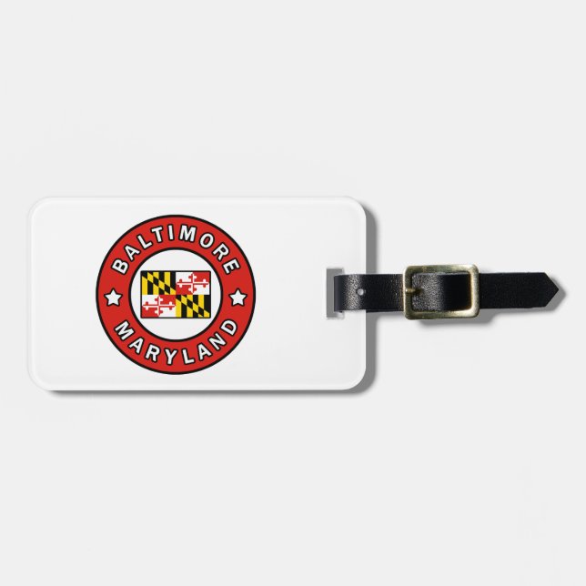 Baltimore Maryland Luggage Tag (Front Horizontal)