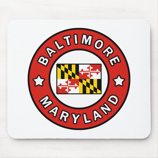 Baltimore Maryland Mouse Mat (Front)