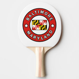 Baltimore Maryland Ping Pong Paddle