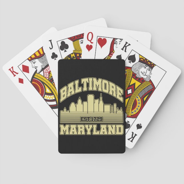 Baltimore,Maryland Playing Cards (Back)