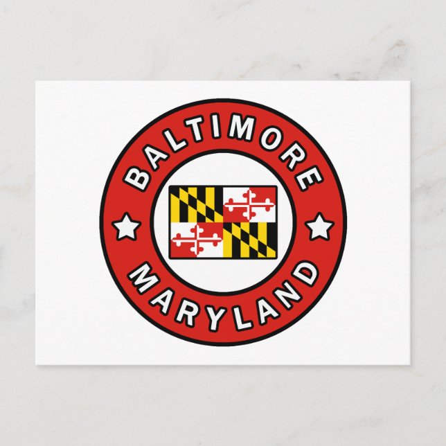 Baltimore Maryland Postcard (Front)