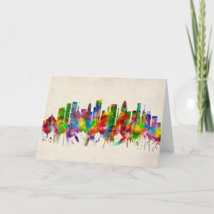 Baltimore Maryland Skyline Holiday Card