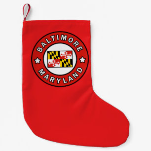 Baltimore Maryland Small Christmas Stocking