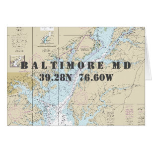 Baltimore MD Chesapeake Nautical Navigation Chart