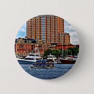 Baltimore MD - Inner Harbor Water Taxi 6 Cm Round Badge