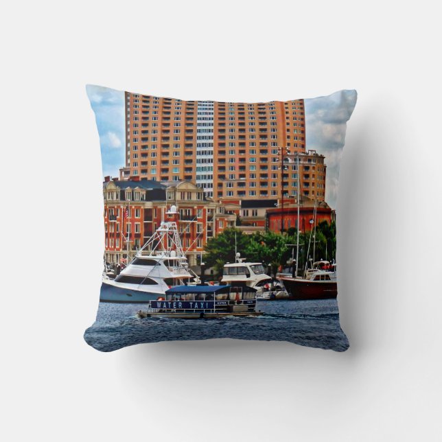 Baltimore MD - Inner Harbour Water Taxi Cushion (Front)