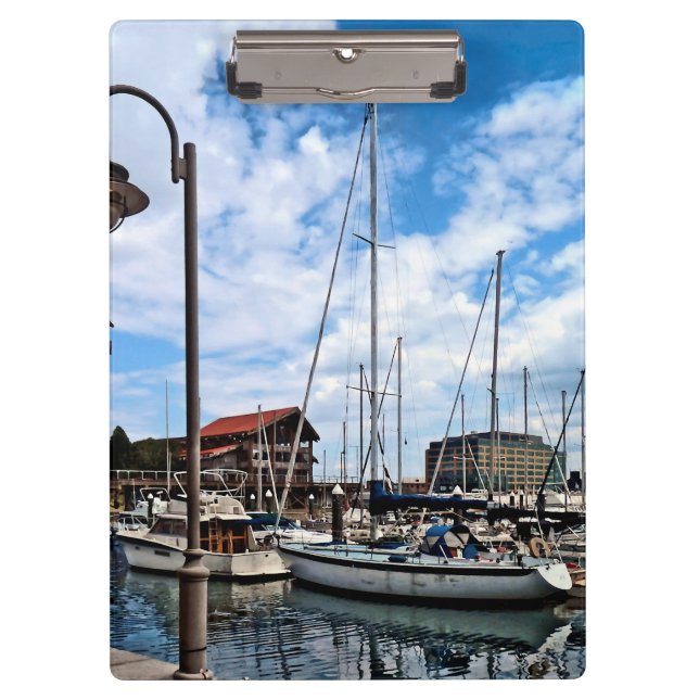 Baltimore MD - Marina Near Fells Point Clipboard (Front)