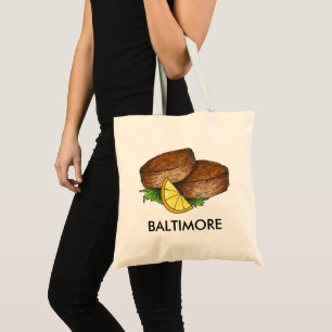 Baltimore MD Maryland Crab Cake Crabcakes Foodie Tote Bag