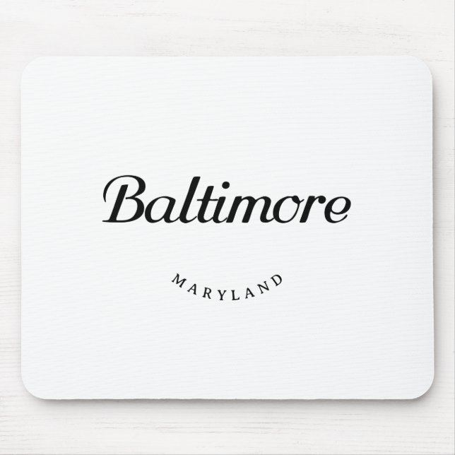Baltimore MD Mouse Mat (Front)
