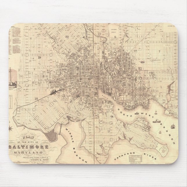 Baltimore Mouse Mat (Front)