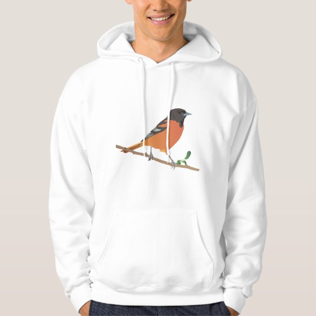 Baltimore Oriole Bird Hoodie (Front)