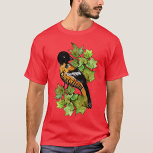 Baltimore oriole Bird Nerd girl T-Shirt