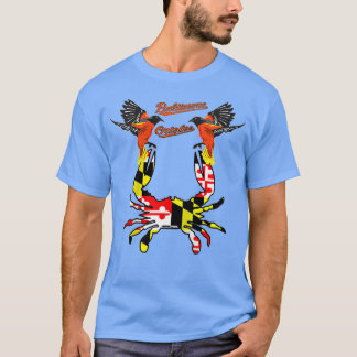 Baltimore oriole blue crab maryland day T-Shirt