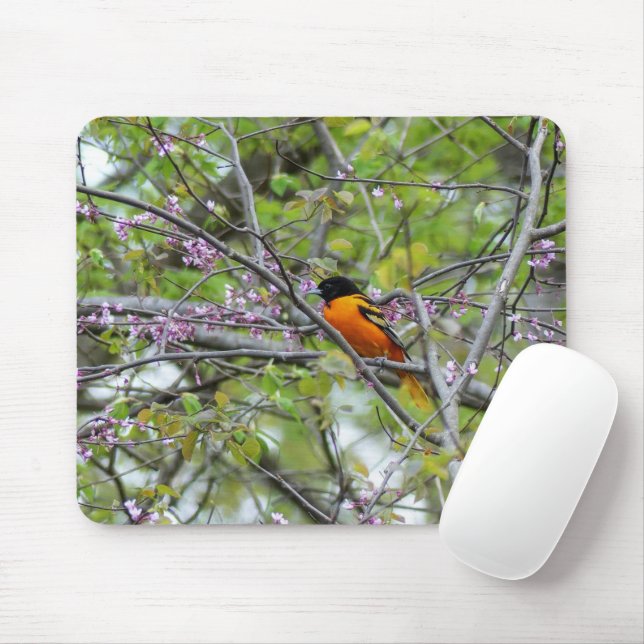 Baltimore Oriole Mouse Mat (With Mouse)