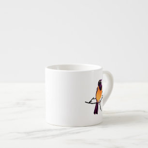Baltimore Oriole on Twig Espresso Cup
