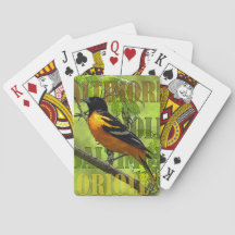 Baltimore Oriole Playing Cards