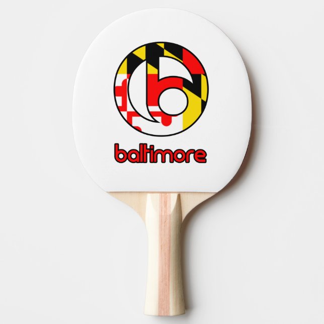 Baltimore Ping Pong Paddle (Front)