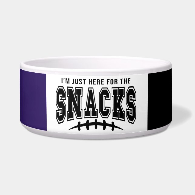 Baltimore Ravens Football Here For The Snacks Pet (Front)
