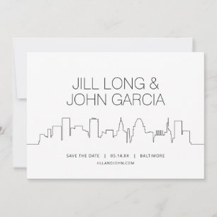 Baltimore Save the Date Invitation