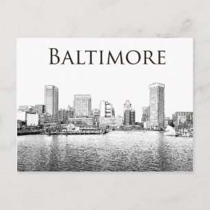 Baltimore: Scene of the Inner Harbour Postcard