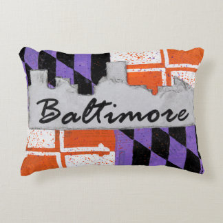 Baltimore Skyline Accent Pillow
