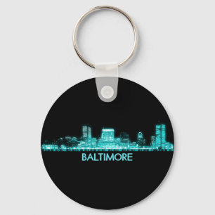 Baltimore Skyline Key Ring