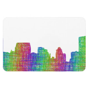Baltimore skyline magnet