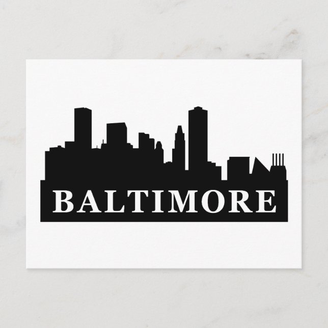 Baltimore Skyline Postcard (Front)