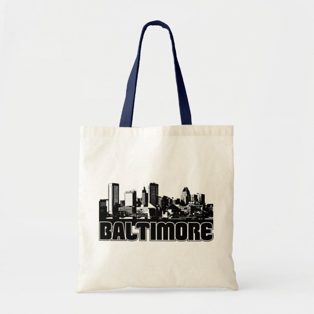 Baltimore Skyline Tote Bag (Front)