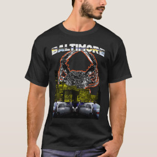 Baltimore Skyline Vintage 90s Bootleg Style T-Shirt