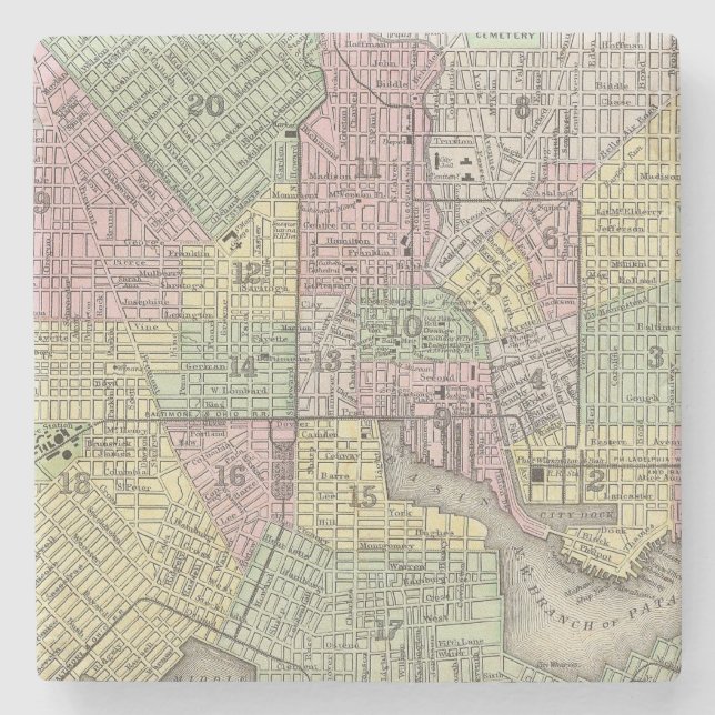 Baltimore Stone Coaster (Front)