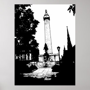 Baltimore Washington Monument Poster