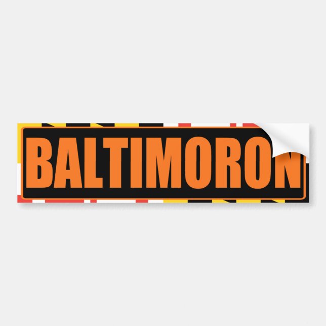 "Baltimoron" Bumper Sticker (Front)