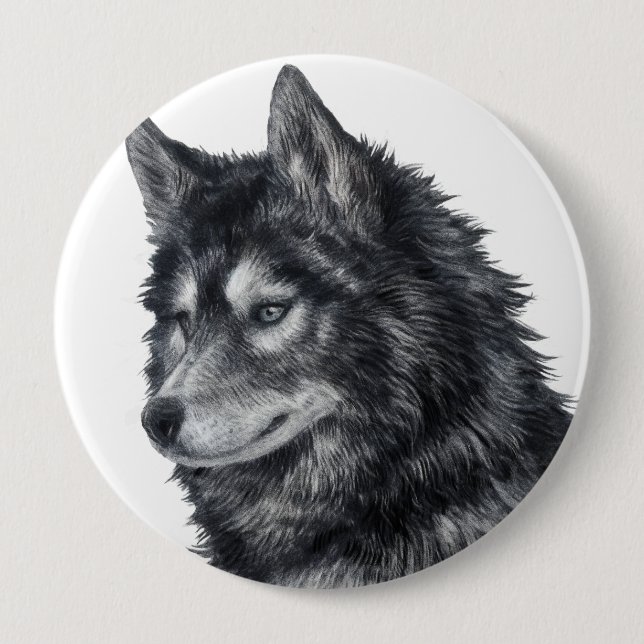 Balto Dog 10 Cm Round Badge (Front)