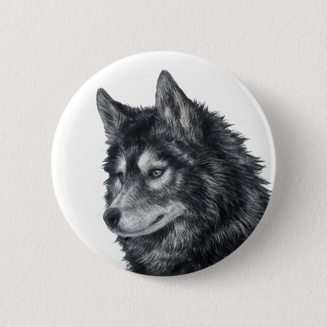 Balto Dog 6 Cm Round Badge (Front)