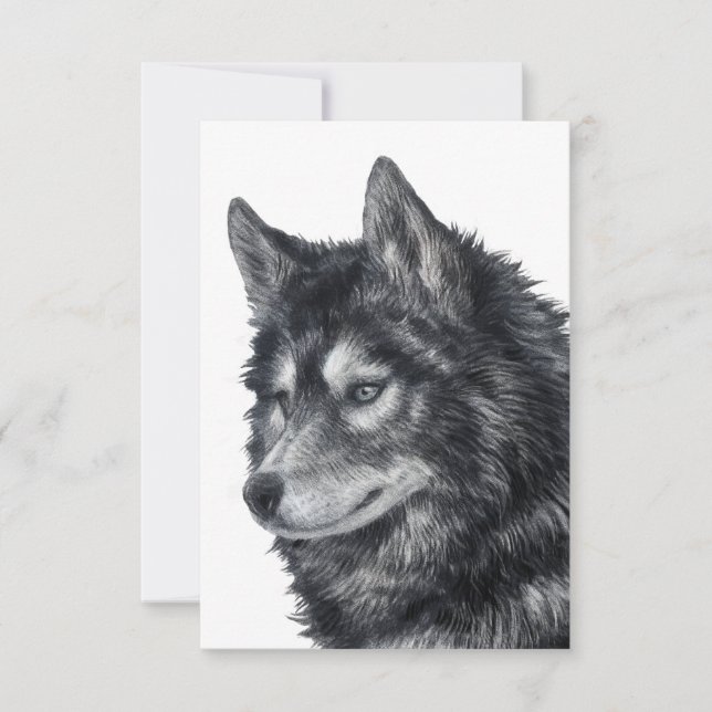 Balto Dog Art Card (Front)