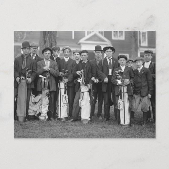 Baltusrol Caddies, early 1900s Postcard (Front)
