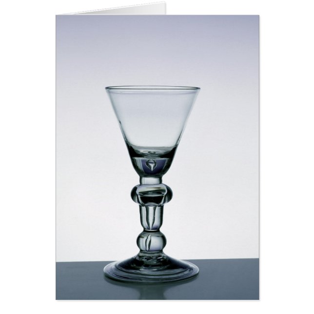 Baluster stem goblet, c.1700-20 (Front)