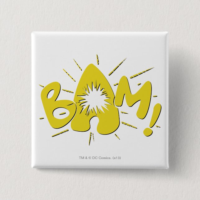 BAM! 15 CM SQUARE BADGE (Front)