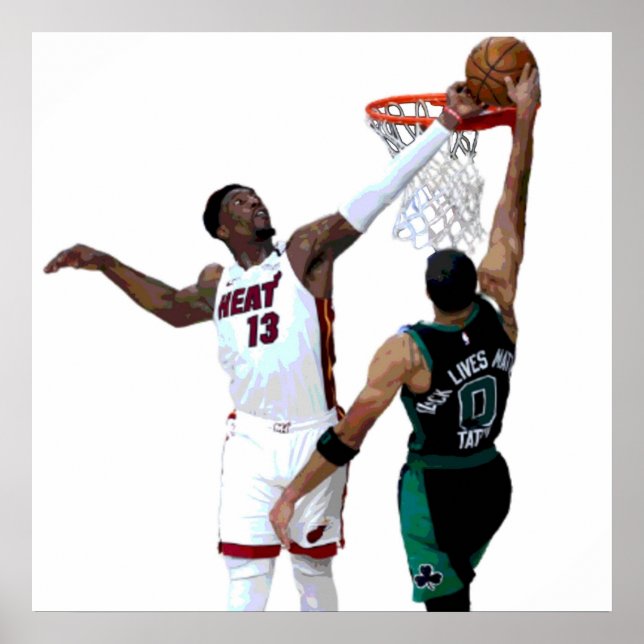 Bam Adebayo Block Poster (Front)