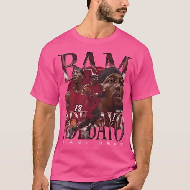 Bam Adebayo  Miami'S Classic Power T-Shirt (Front)