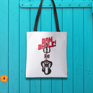 "BAM BHOLE" LORD SHIVA'S NAAG AND TRISHUL TOTE BAG