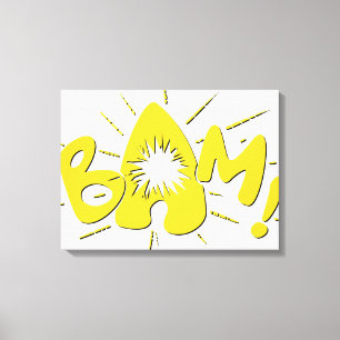 BAM! CANVAS PRINT