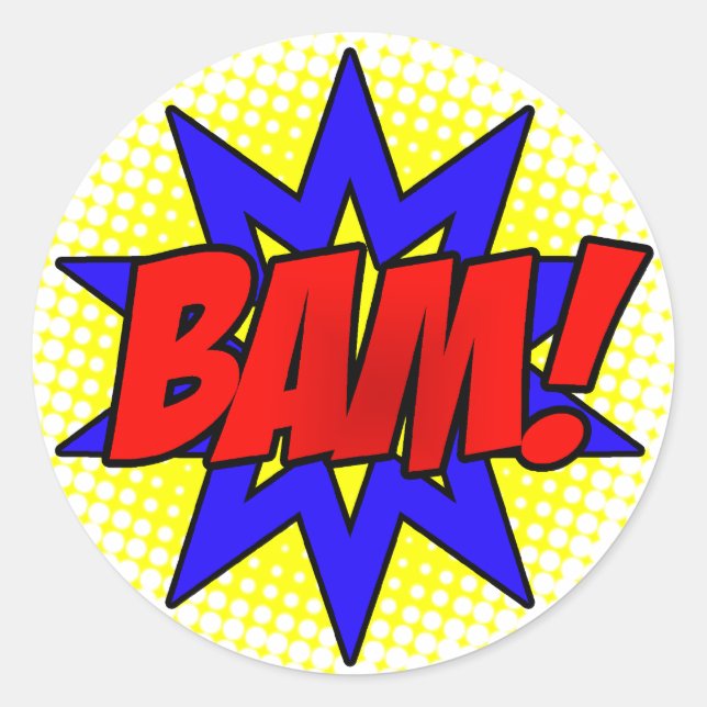 BAM! Sticker Sheet (Front)