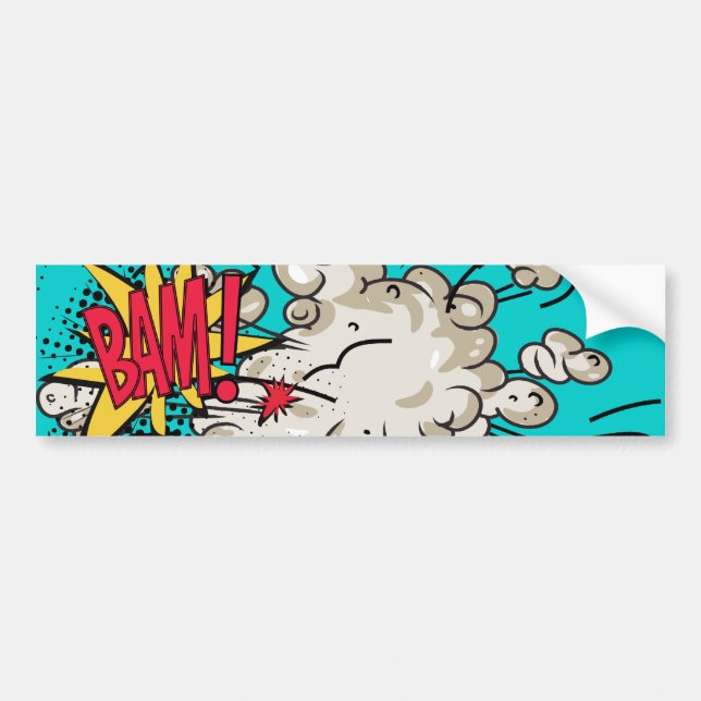 BAM! Wham Boom! Bumper Sticker (Front)