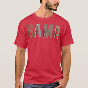 Bama Leopard Print Mom Cute Mothers Day Funny Gran T-Shirt