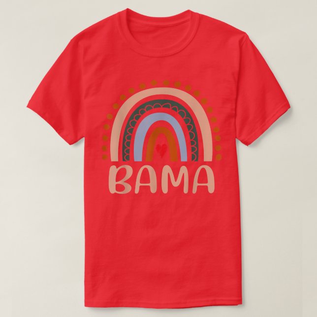 Bama Rainbow Grandma Cute Mothers Day Funny Bama  T-Shirt (Design Front)
