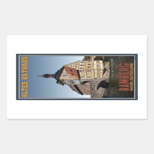 Bamberg - Altes Rathaus Portrait Rectangular Sticker