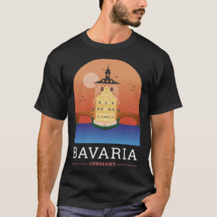 Bamberg Bayern Germany City Skyline Silhouette Out T-Shirt