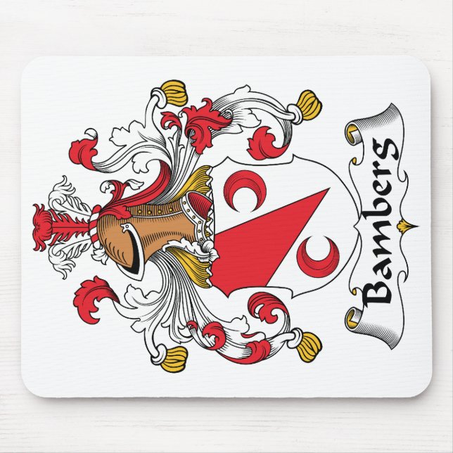 Bamberg Family Crest Mouse Mat (Front)